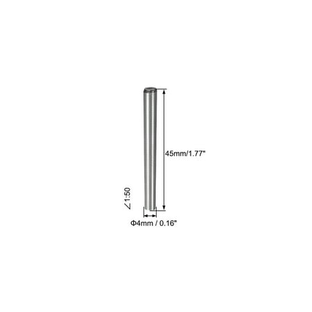 Carbon Steel GB117 45mm Length 4mm 4.9mm Small End Diameter 1:50 Taper Pin 20Pcs 